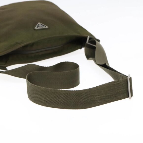 PRADA Shoulder Bag Nylon Khaki Auth yk15402 - Picture 8 of 16